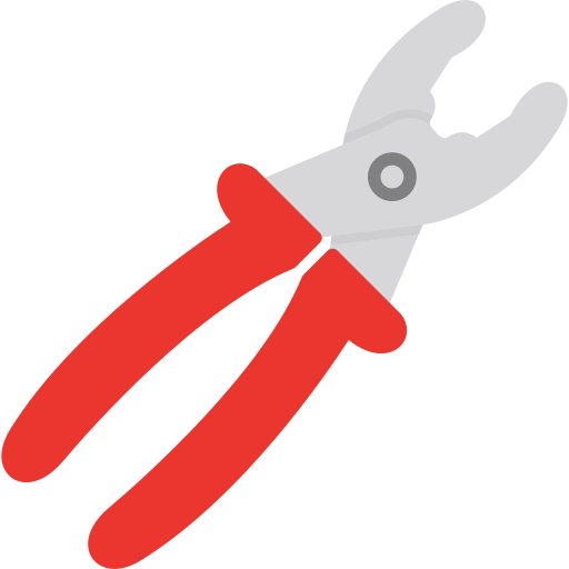 Needle nose pliers Generic color fill icon