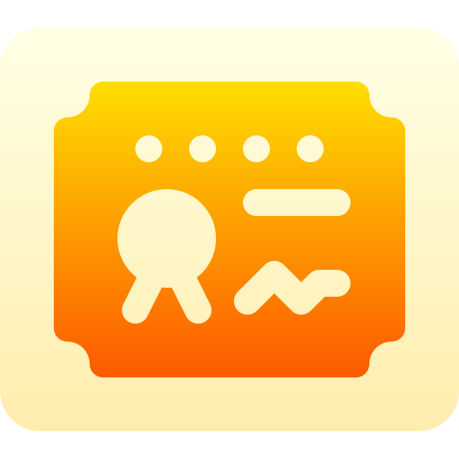 証明書 Basic Gradient Gradient icon