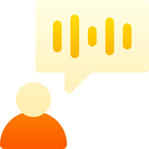 Voice recognition Basic Gradient Gradient icon