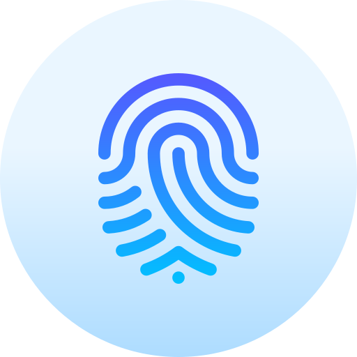 Отпечаток пальца Basic Gradient Circular иконка