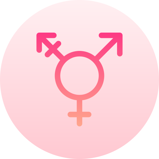 Gender neutral Basic Gradient Circular icon