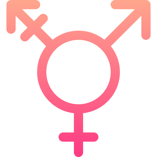 genderneutraal Basic Gradient Lineal color icoon