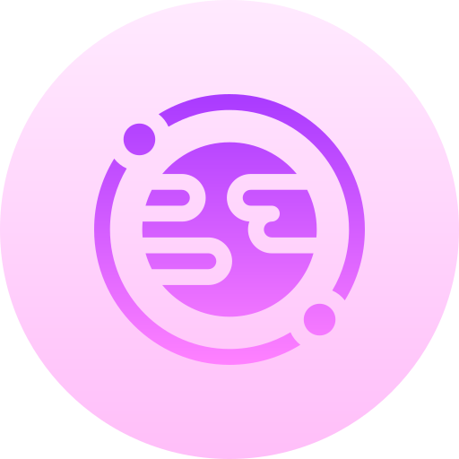 nachhaltig Basic Gradient Circular icon