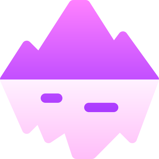 Iceberg Basic Gradient Gradient icon
