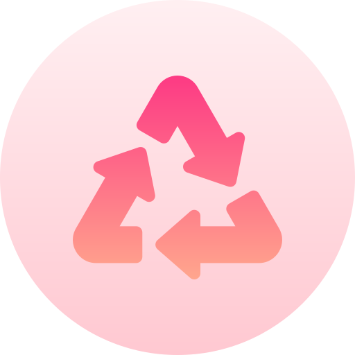 Recycling Basic Gradient Circular icon