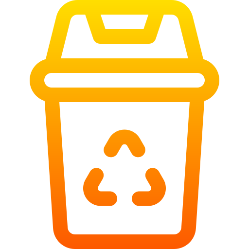 Recycling bin Basic Gradient Lineal color icon