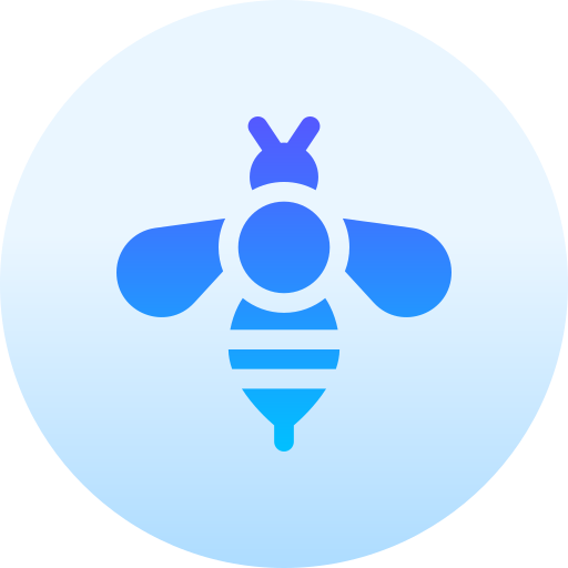 Bee Basic Gradient Circular icon