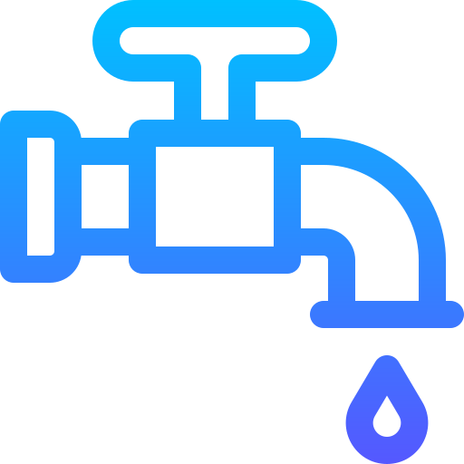 grifo de agua Basic Gradient Lineal color icono