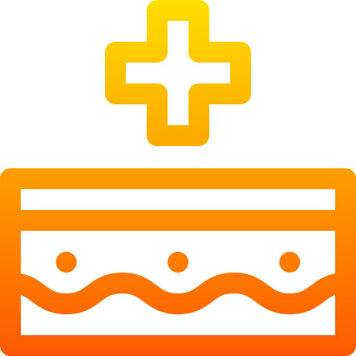 dermatología Basic Gradient Lineal color icono