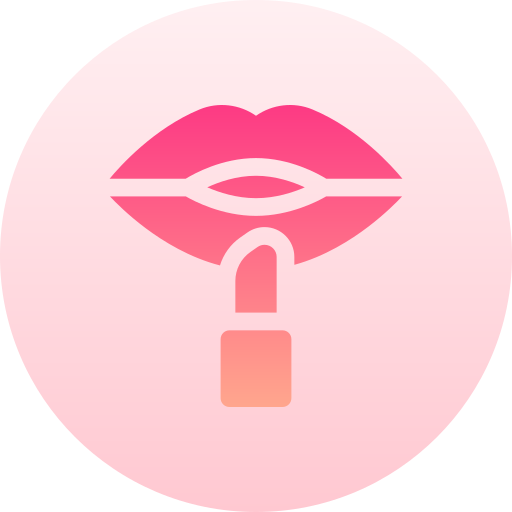 Lipstick Basic Gradient Circular icon