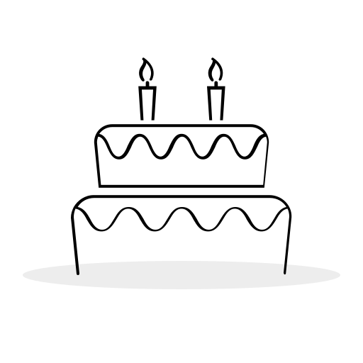 Cake Generic outline icon