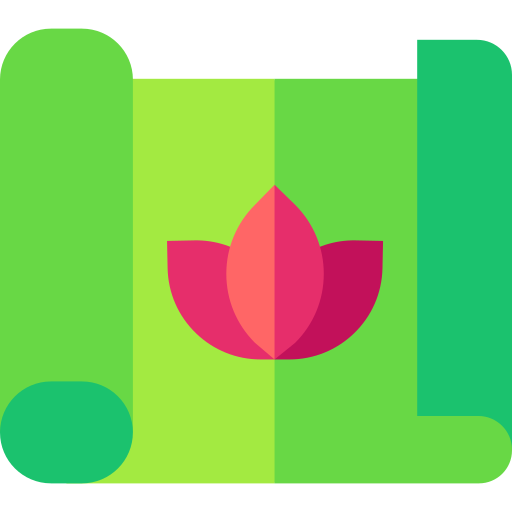 Yoga mat Basic Straight Flat icon