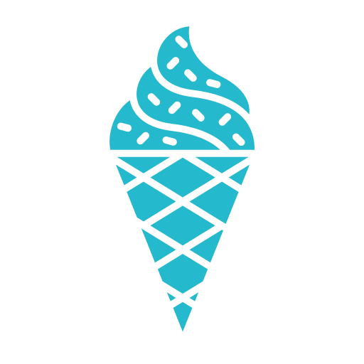 wafelek do lodów Generic color fill ikona