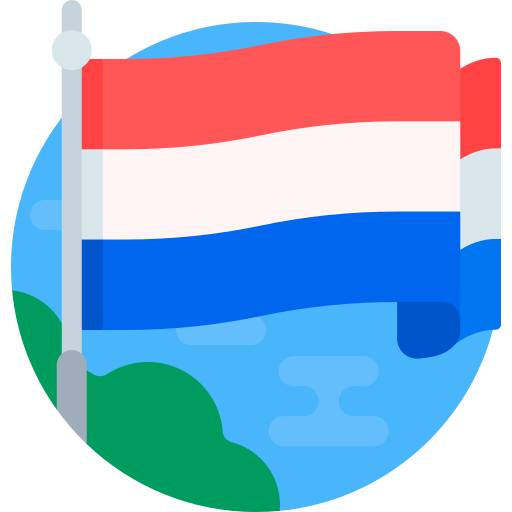 네덜란드 국기 Detailed Flat Circular Flat icon