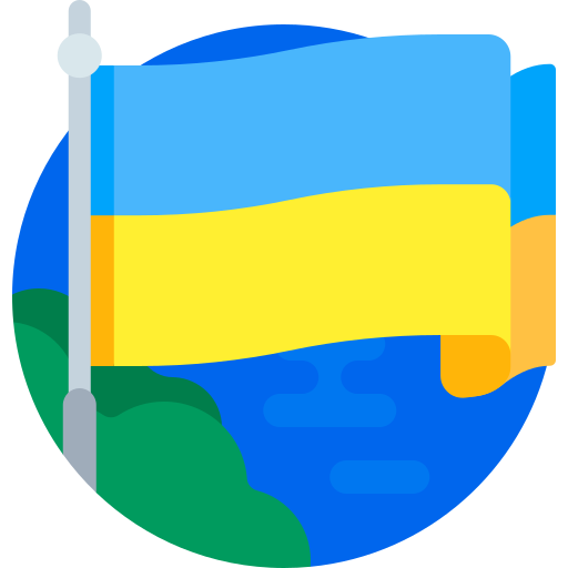 ukraine-flagge Detailed Flat Circular Flat icon