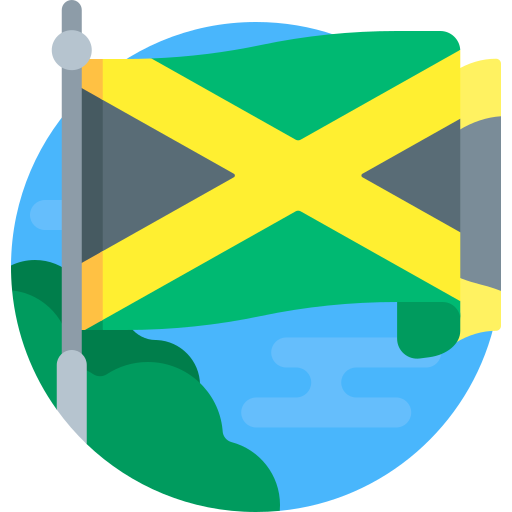 자메이카 국기 Detailed Flat Circular Flat icon
