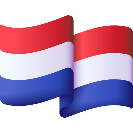 niederländische flagge 3D Color icon