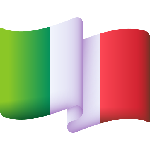 bandiera italia 3D Color icona