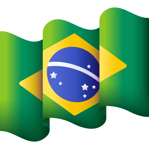 bandeira do brasil 3D Color Ícone
