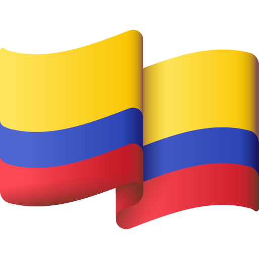 bandeira da colômbia 3D Color Ícone