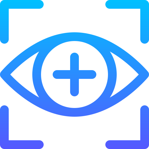 Eye tracking Basic Gradient Lineal color icon
