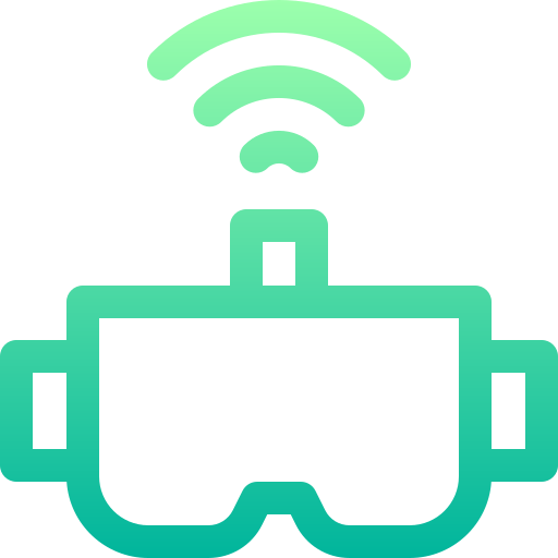 vr-bril Basic Gradient Lineal color icoon