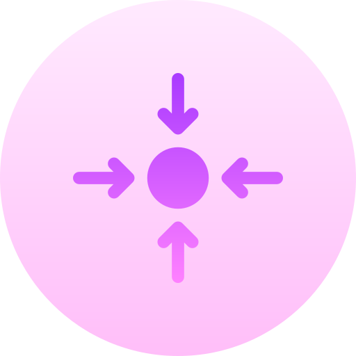 同時実行性 Basic Gradient Circular icon