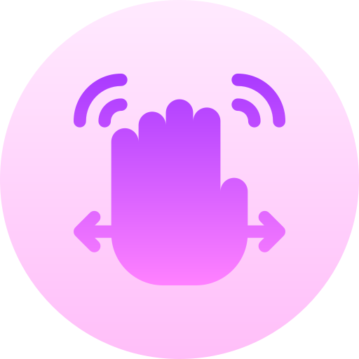 Gesture Basic Gradient Circular icon