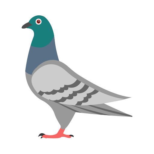 Pigeon Vector Stall Flat icon