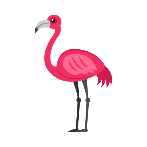 flamingo Vector Stall Flat icon