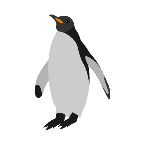 pinguim Vector Stall Flat Ícone