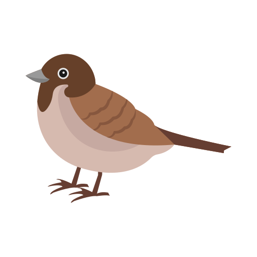 Sparrow Vector Stall Flat icon