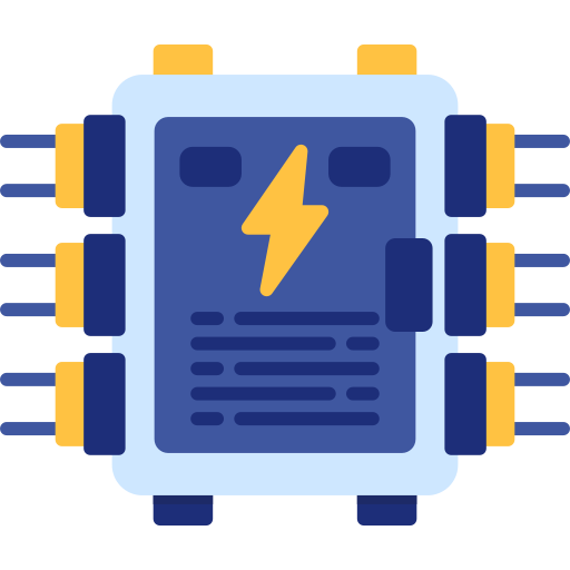 panel elektryczny Generic color fill ikona