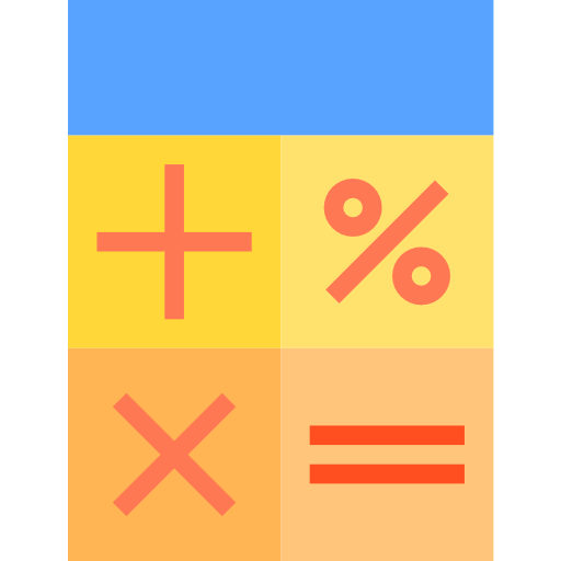 kalkulator srip Flat ikona