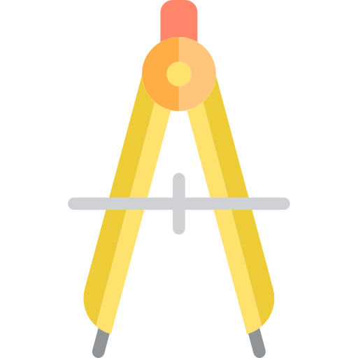 brújula srip Flat icono
