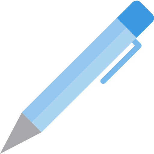 bolígrafo srip Flat icono