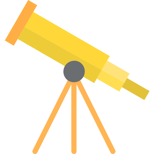 Telescope srip Flat icon