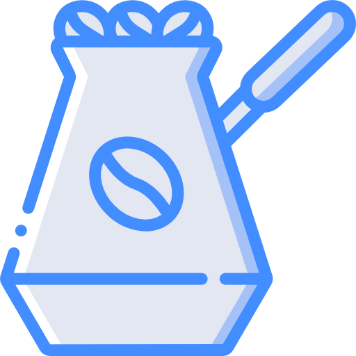 Coffee pot Basic Miscellany Blue icon