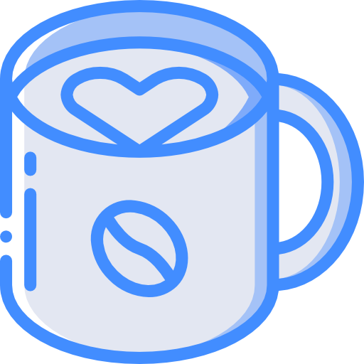 커피 컵 Basic Miscellany Blue icon