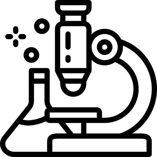 microscope Basic Miscellany Lineal Icône
