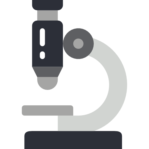 microscoop Basic Miscellany Flat icoon
