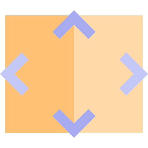 overscan srip Flat icono