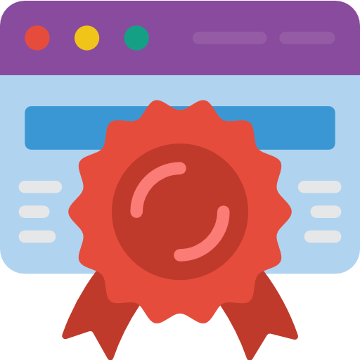 Certificate Basic Miscellany Flat icon