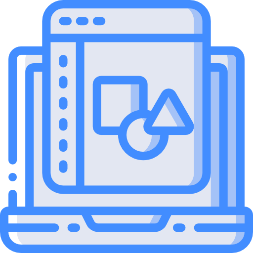 웹 디자인 Basic Miscellany Blue icon