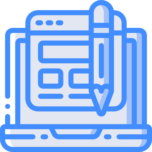 projektowanie stron Basic Miscellany Blue ikona