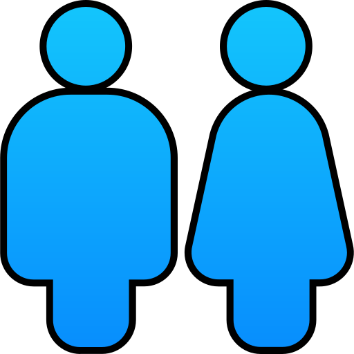 männlich weiblich Generic gradient lineal-color icon