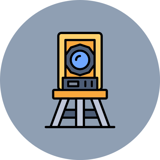 Theodolite Generic color lineal-color icon