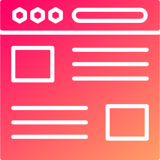 webseite Generic gradient fill icon