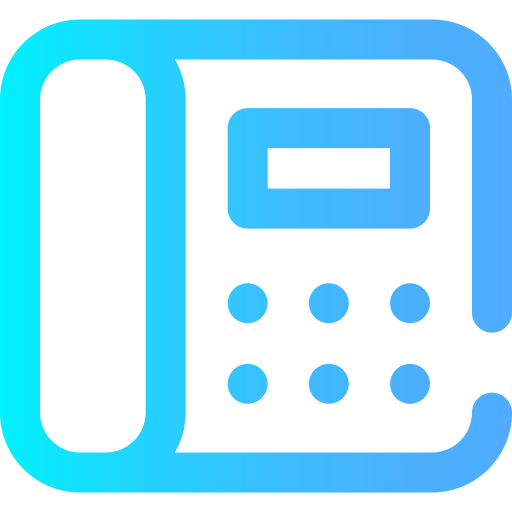 電話 Super Basic Omission Gradient icon