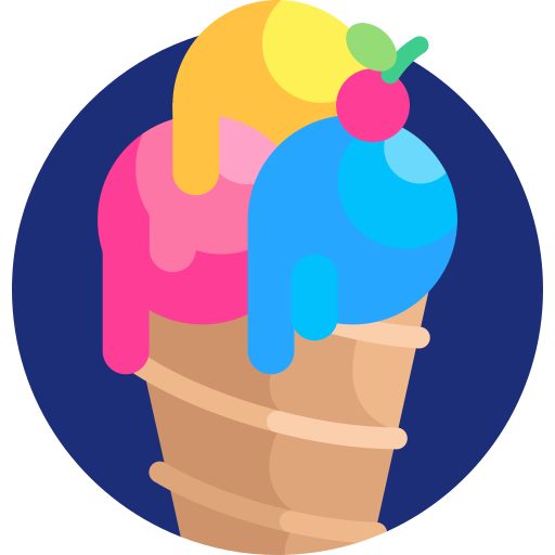 Рожок мороженого Detailed Flat Circular Flat иконка